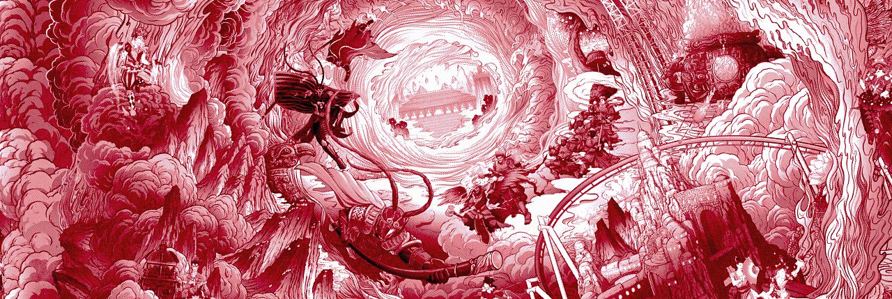 立诚科技 X 吴尧 | “北京欢乐谷天光夜谭”视觉设计(图ZMzA2OTE4NzI0) - 商业插画 - 站酷设计师吴尧文化原创素材 - 站酷ZCOOL