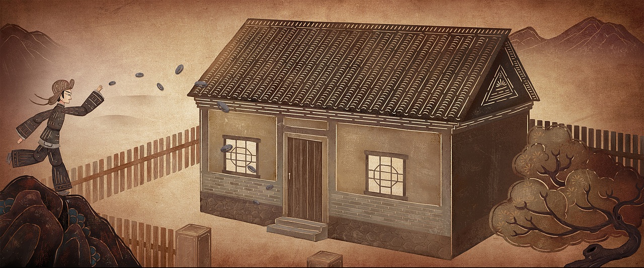 《狗剩快跑》片头插图（图ZMzYxMTEzODU2） - 商业插画 - 站酷设计师才仙插画原创素材 - 站酷ZCOOL