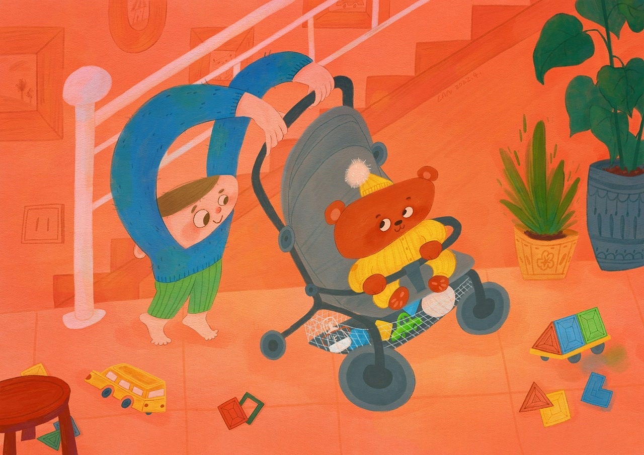 插画记录生活（图ZMjk4Njk0MDA0） - 儿童插画 - 站酷设计师一颗豌豆蓝原创素材 - 站酷ZCOOL