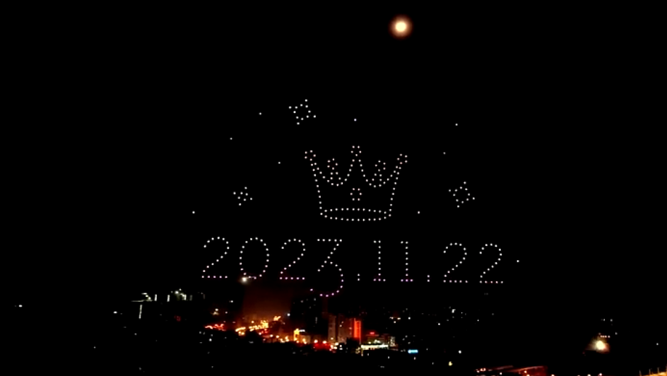 18岁的生日礼物无人机表演祝福灯光秀