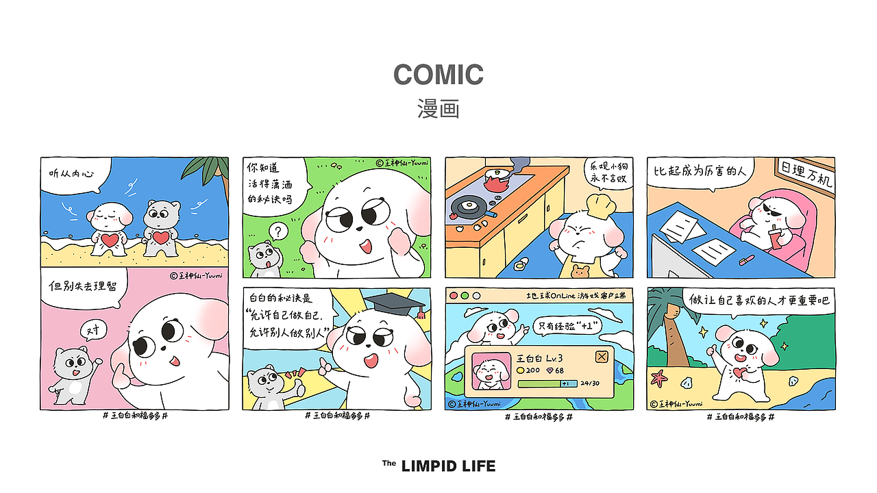 王白白和福多多IP周边设计