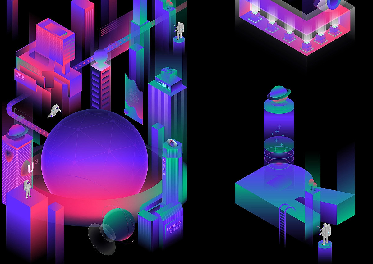 宇宙感!商业晚宴活动主视觉VI设计