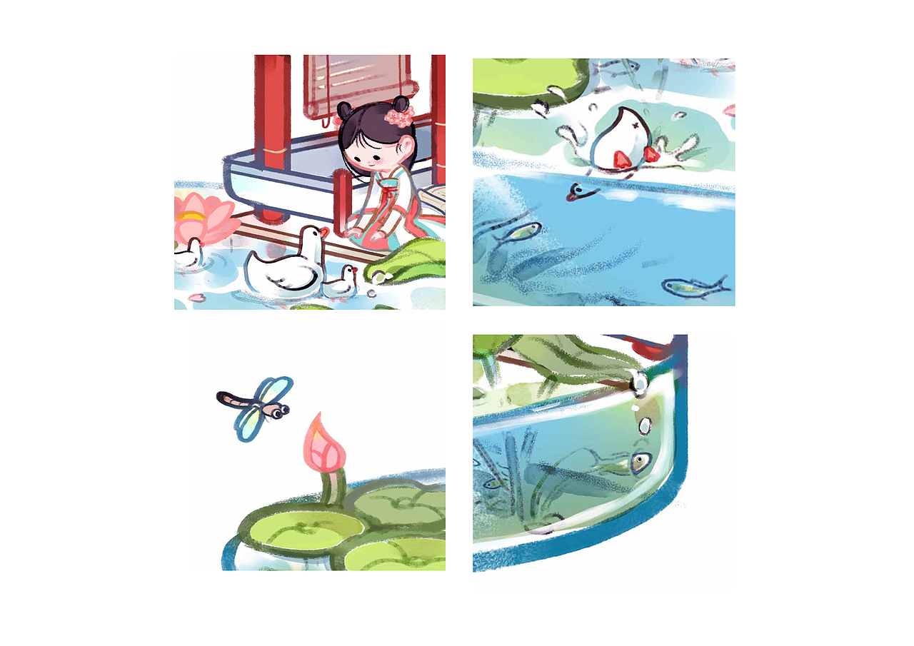 场景插画 | 夏日小院（图ZMzA4NjAyMDgw） - 创作习作 - 站酷设计师陈美彤_Tone原创素材 - 站酷ZCOOL