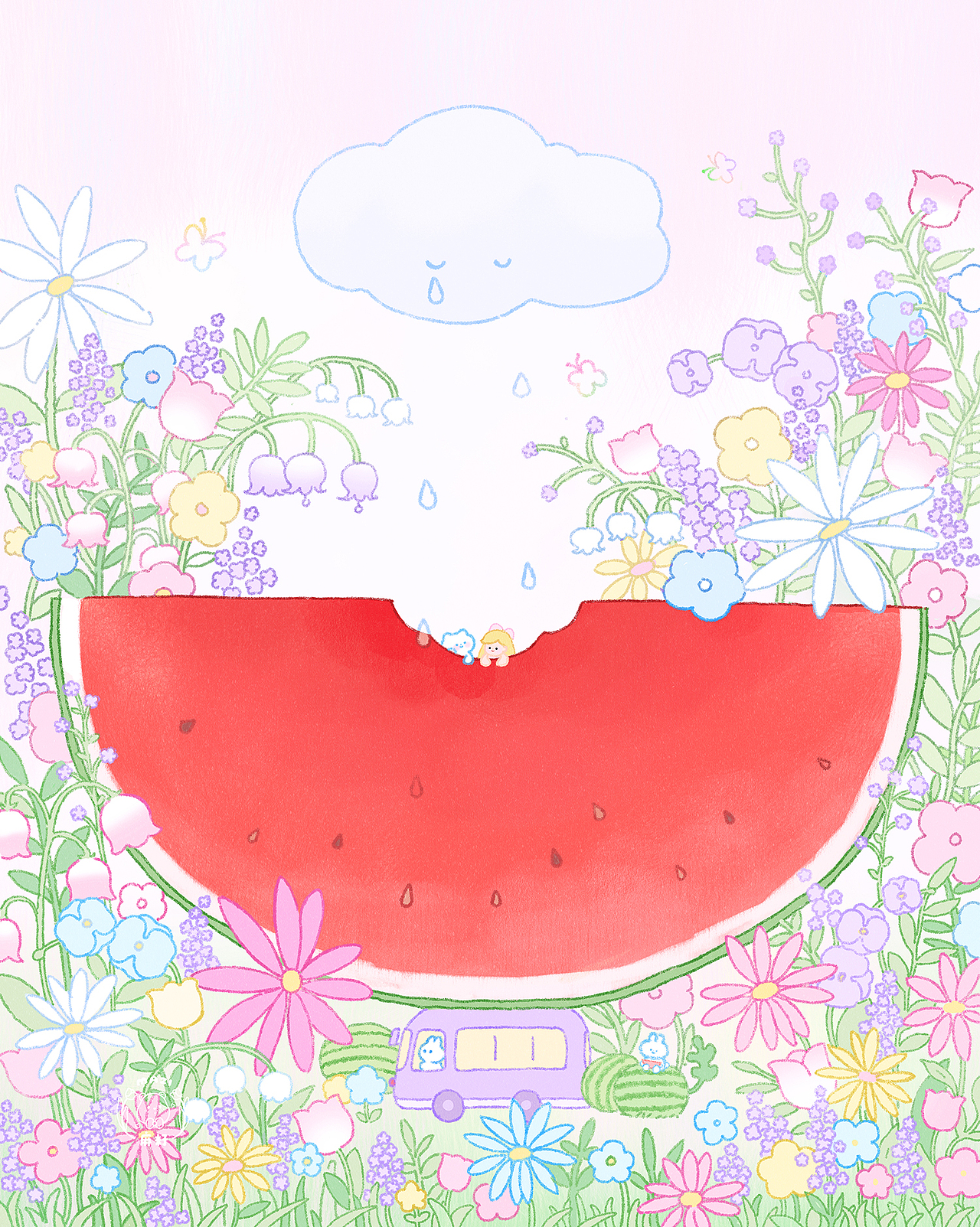 春日烟花（图ZMzY4MjIwMjA0） - 商业插画 - 站酷设计师MAZI麻籽原创素材 - 站酷ZCOOL
