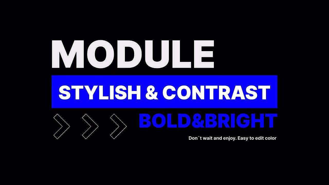 AE模板 | 测试模式设计切换到文本框标题片头