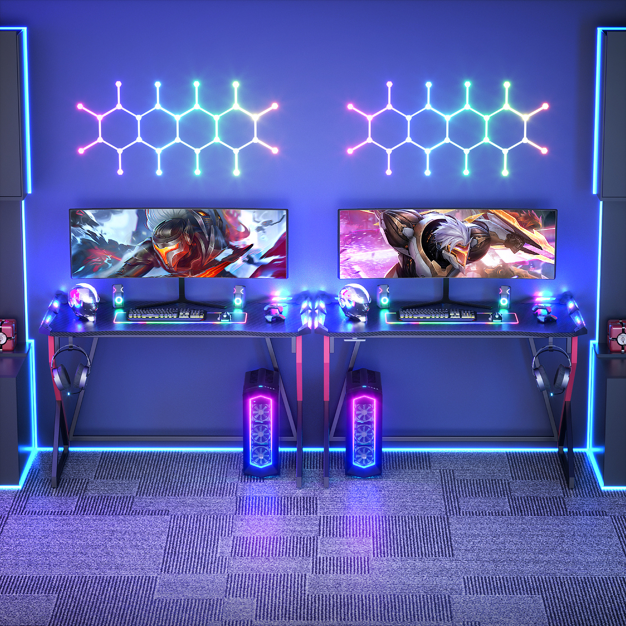 【铠甲电竞桌】产品建模渲染