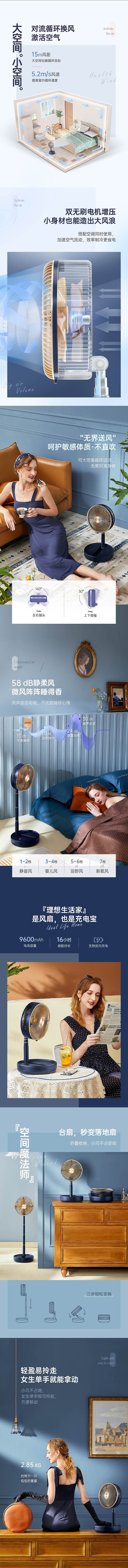 落地扇详情 | 浦利顿收纳落地扇 × YISHENG