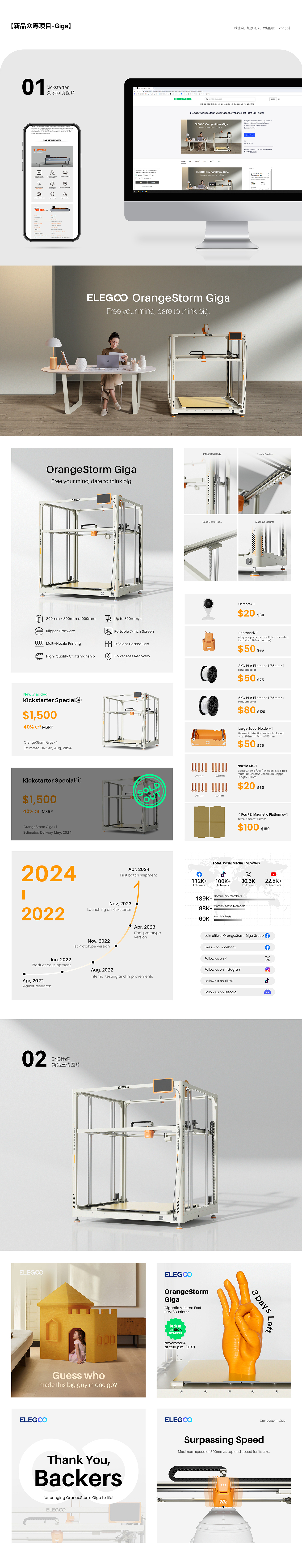 「2022-2024 ELEGOO品牌视觉作品集」（图ZMzY3NzI3NzI0） - 运营设计 - 站酷设计师好大一个鸡蛋原创素材 - 站酷ZCOOL