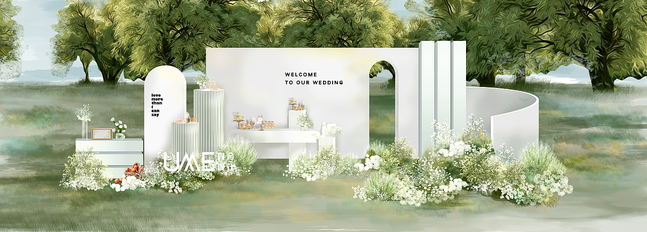 婚礼效果图分享（图ZMzAzNTQ0NTE2） - 商业插画 - 站酷设计师爱画画的天边原创素材 - 站酷ZCOOL