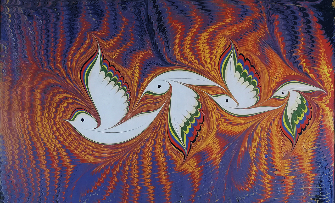 超美的湿拓画纹理