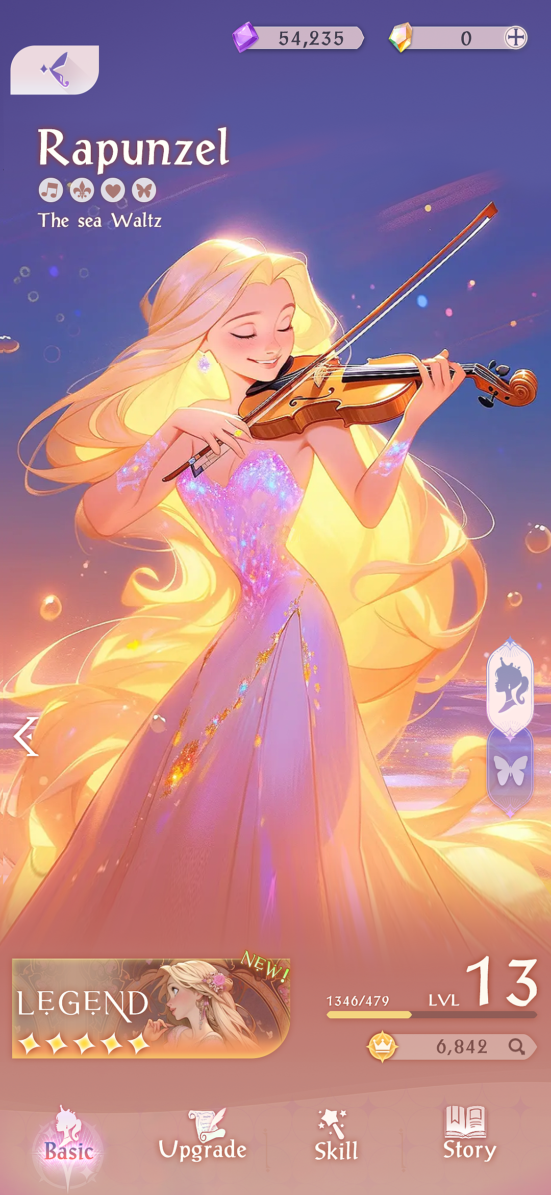 《girl-tangled》欧美卡通女性向迪士尼风格游戏UI练习（图ZMzU1MDA3MTI4） - 游戏UI - 站酷设计师花贝抵制人原创素材 - 站酷ZCOOL