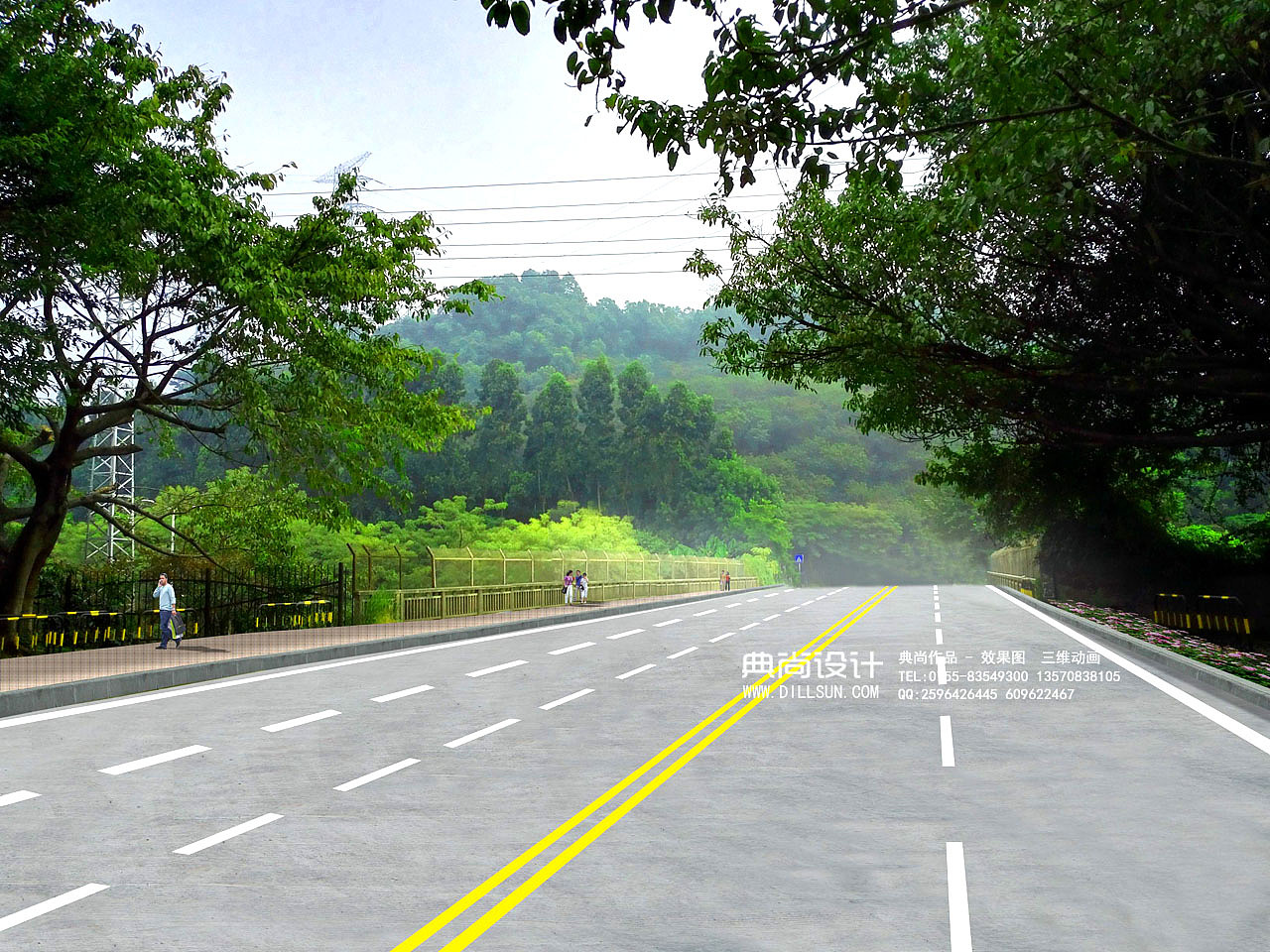 道路街边小品效果图2