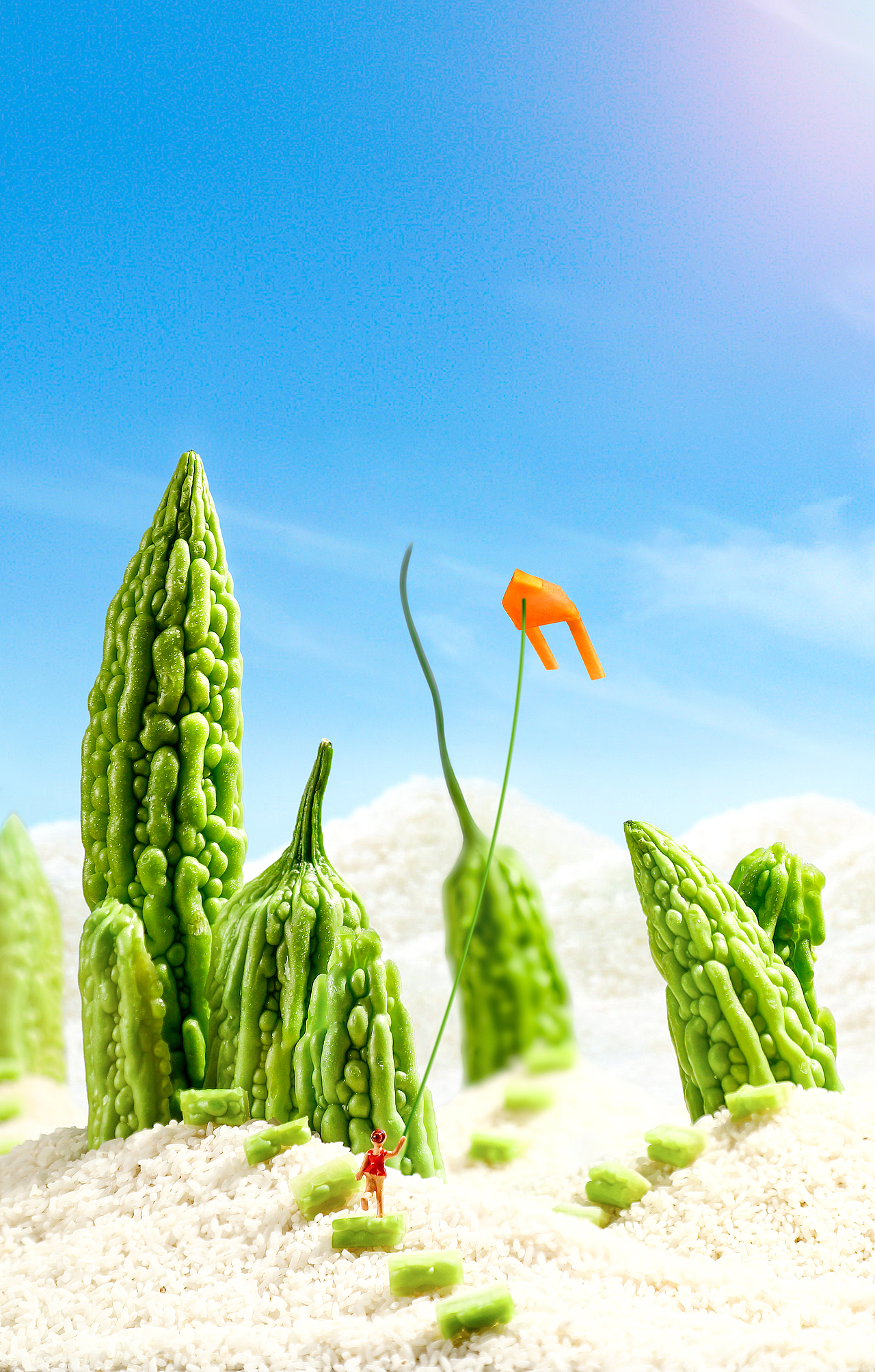 蔬菜X凨影视觉X美食摄影X苦瓜X新鲜蔬菜