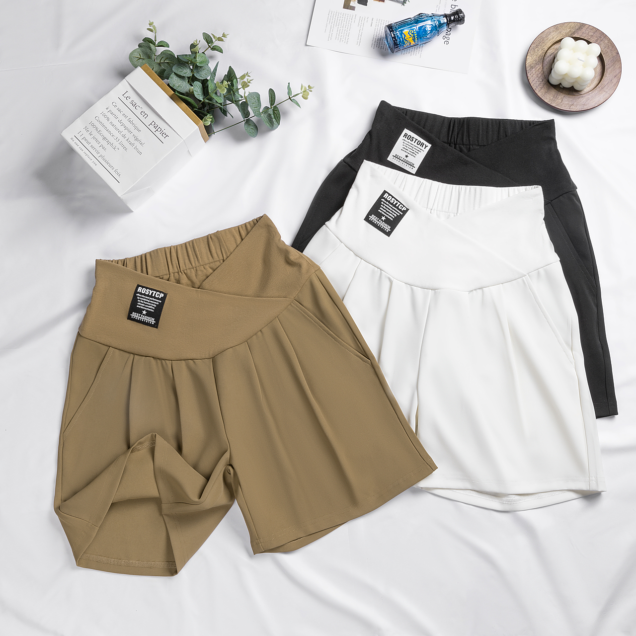 女裤摄影 | 冰丝孕妇裤拍摄✖短裤服装静物摄影后期（图ZMzQyMzMyMzgw） - 产品摄影 - 站酷设计师斑驳视觉原创素材 - 站酷ZCOOL