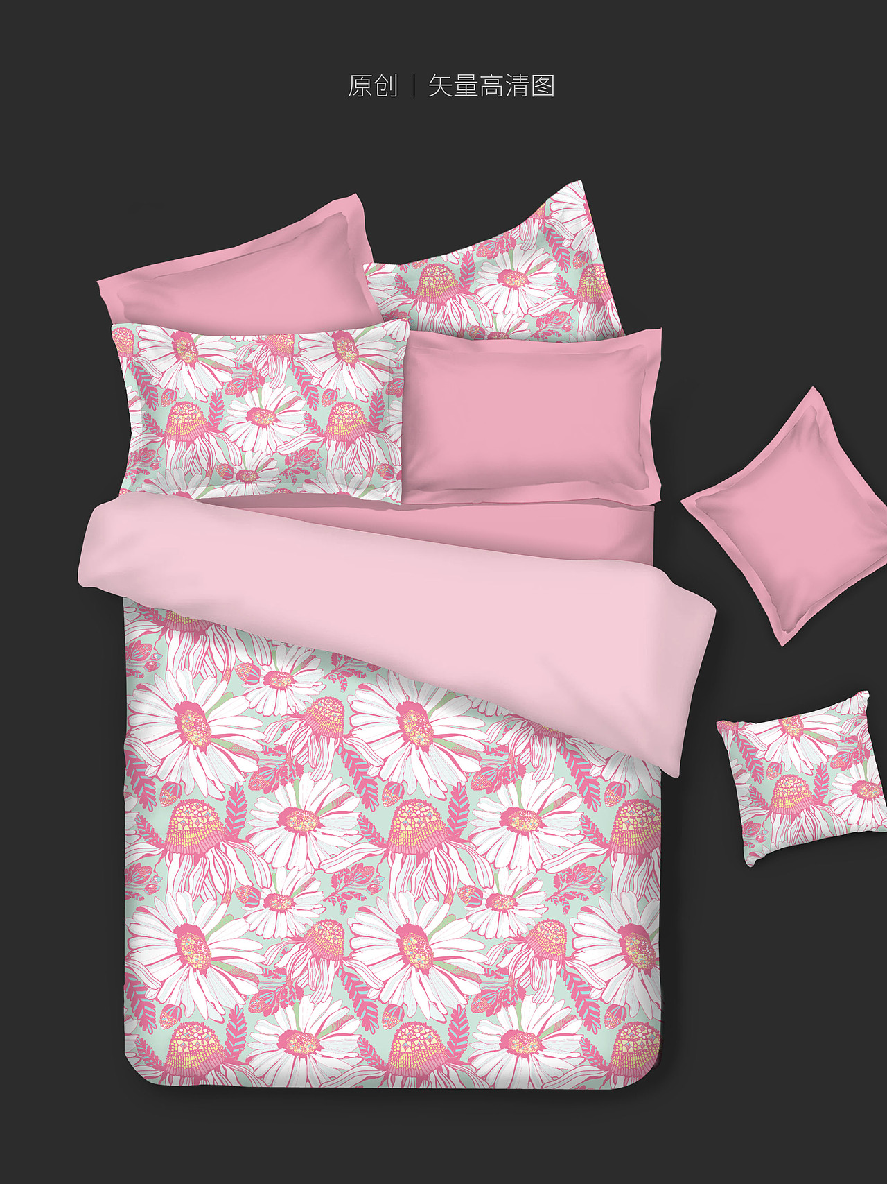 四件套床上用品原创图案设计