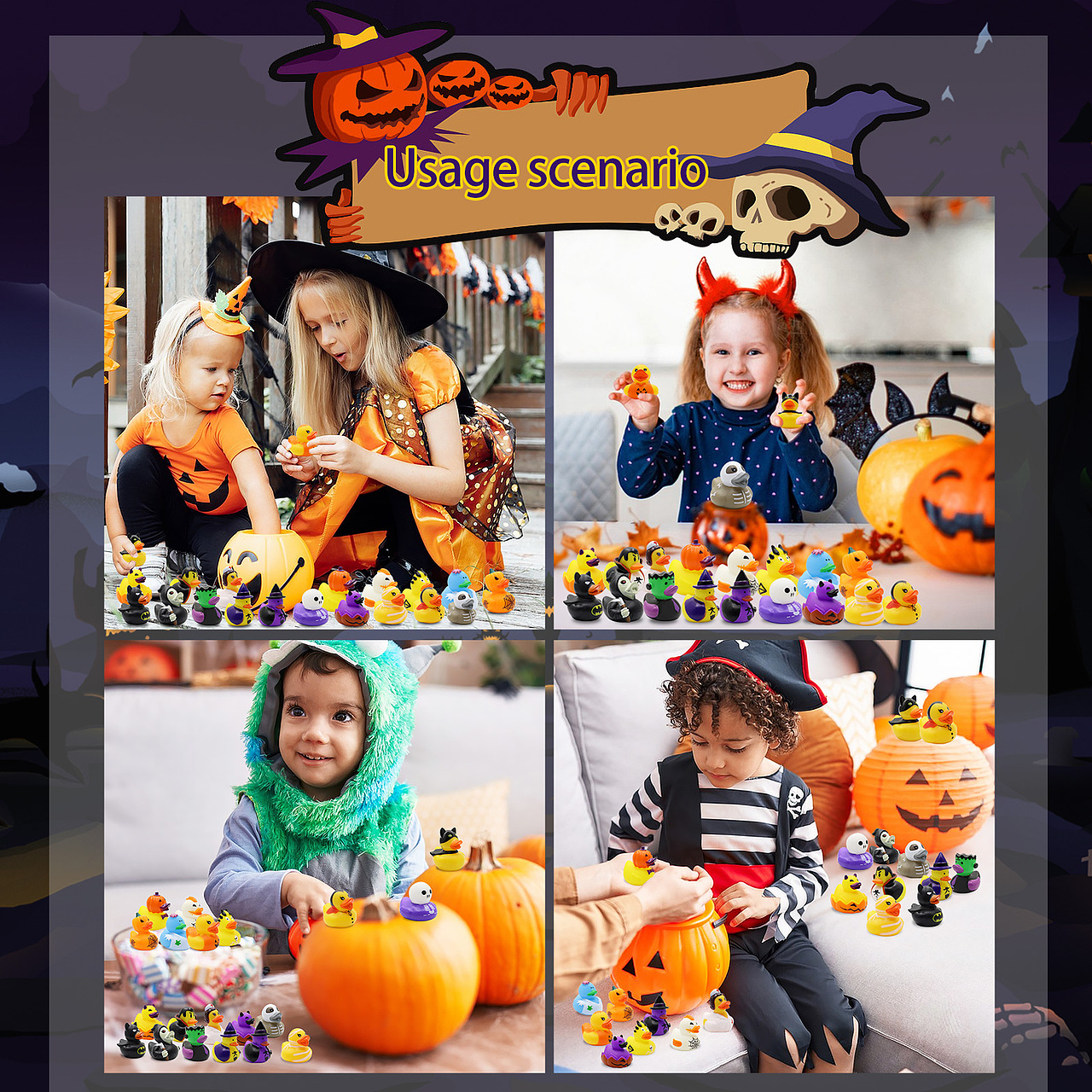 亚马逊万圣节玩具鸭