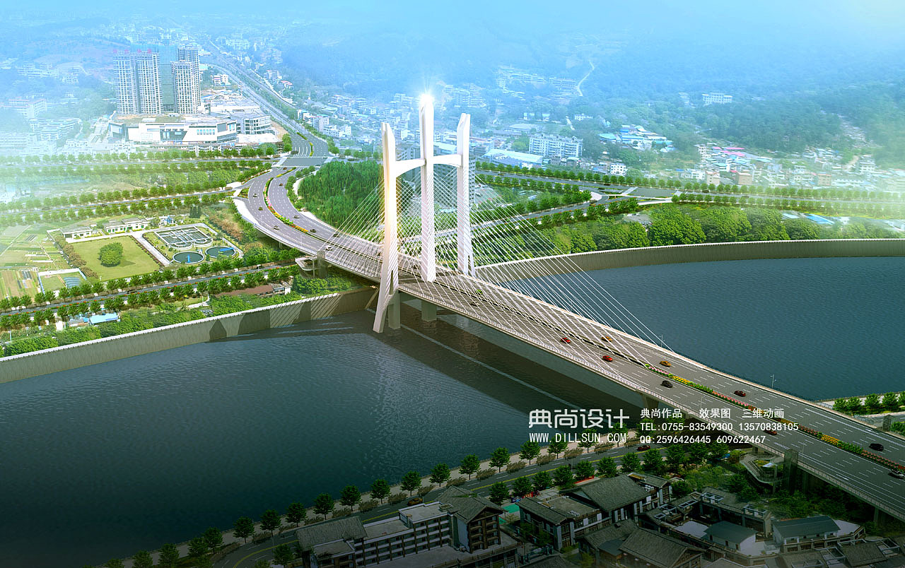 桥梁设计效果图