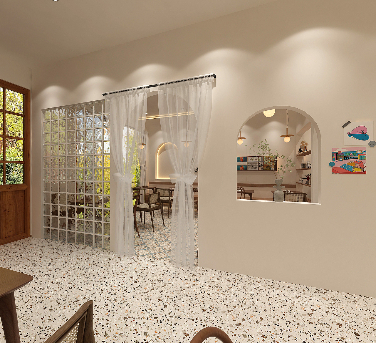 融合餐厅小食院设计