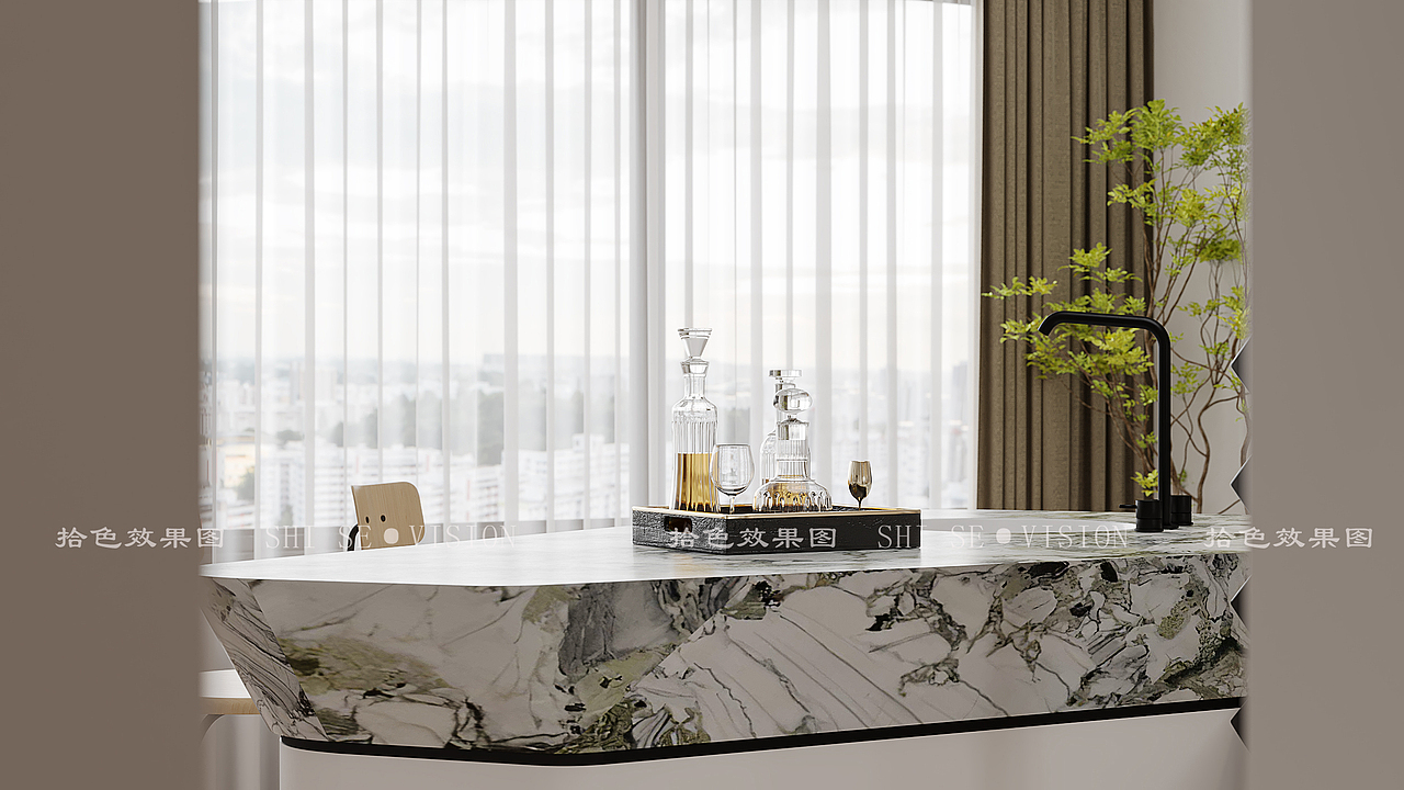 现代简约客餐厅案例