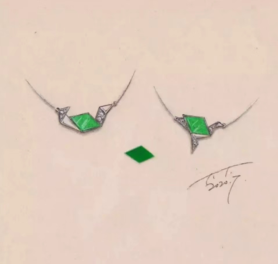 仙鹤耳钉（图ZMzE4NTU0NTA4） - 首饰设计 - 站酷设计师TTJEWELRYSTUDIO原创素材 - 站酷ZCOOL