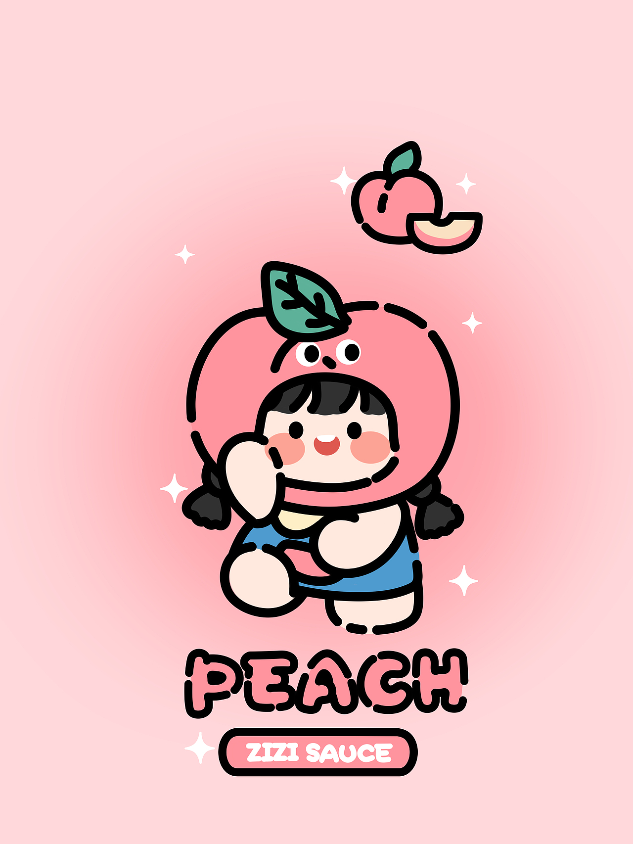 原创约稿案例丨可爱芝芝酱水果主题（图ZMzExNzM0MTI4） - 商业插画 - 站酷设计师一只芝芝酱原创素材 - 站酷ZCOOL