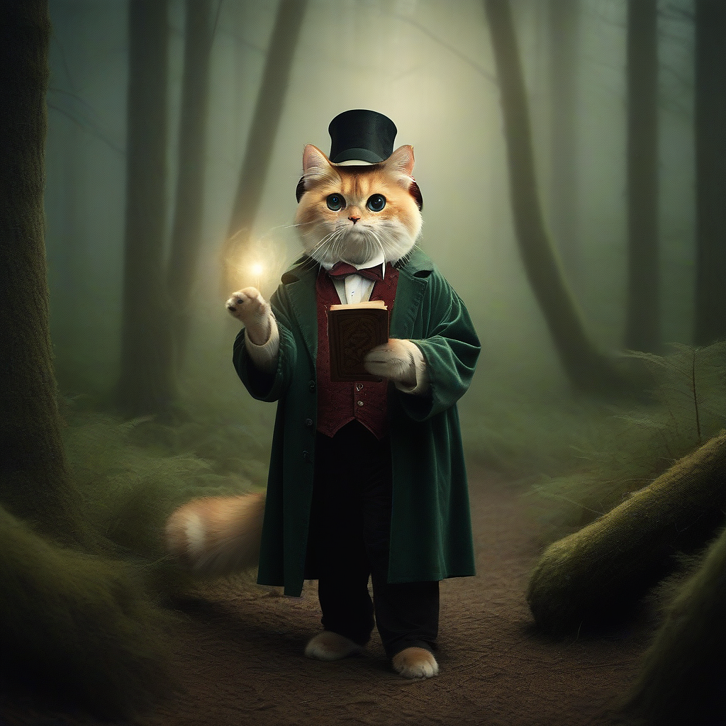 猫绅士（图ZMzU0NDg1Nzc2） - AI作品 - 站酷设计师六翼的AI世界原创素材 - 站酷ZCOOL
