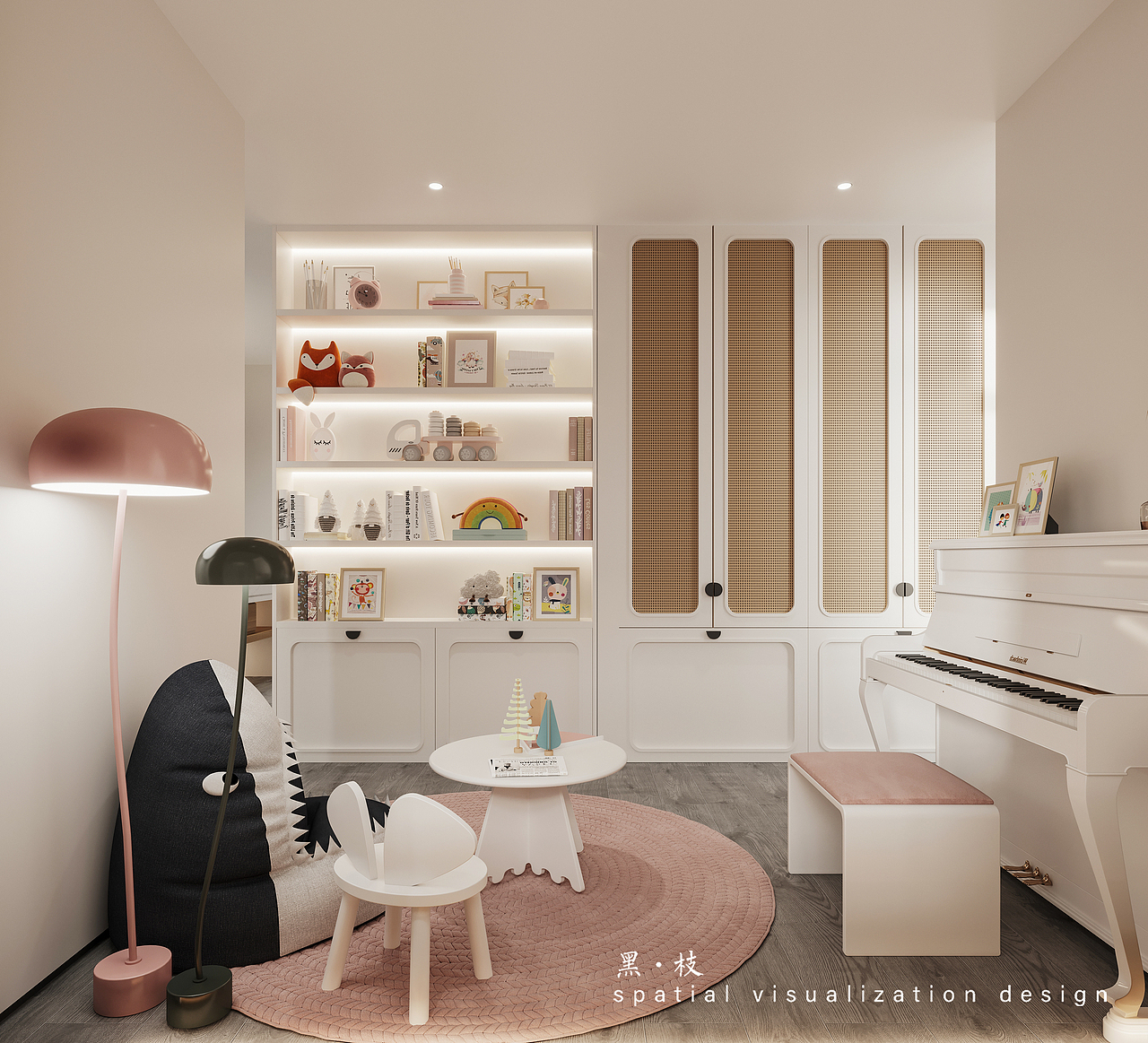 安徽复式——奶油原木风家装设计（图ZMzEyMDg5MjE2） - 家装设计 - 站酷设计师黑枝表现原创素材 - 站酷ZCOOL