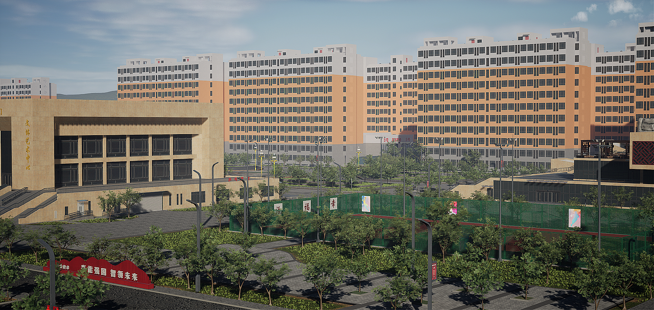 UE4 智慧园区 数字孪生（图ZMzE2MDE5NzIw） - 建筑/空间 - 站酷设计师CG繁华原创素材 - 站酷ZCOOL