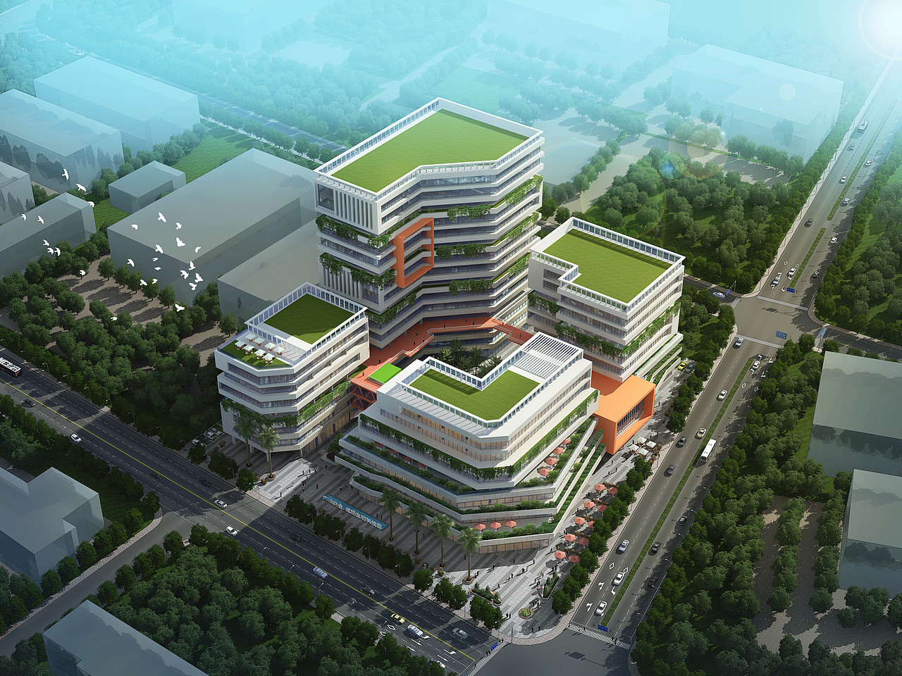 建筑方案效果图（图ZMzQzOTgzNDYw） - 建筑/空间 - 站酷设计师两座山原创素材 - 站酷ZCOOL