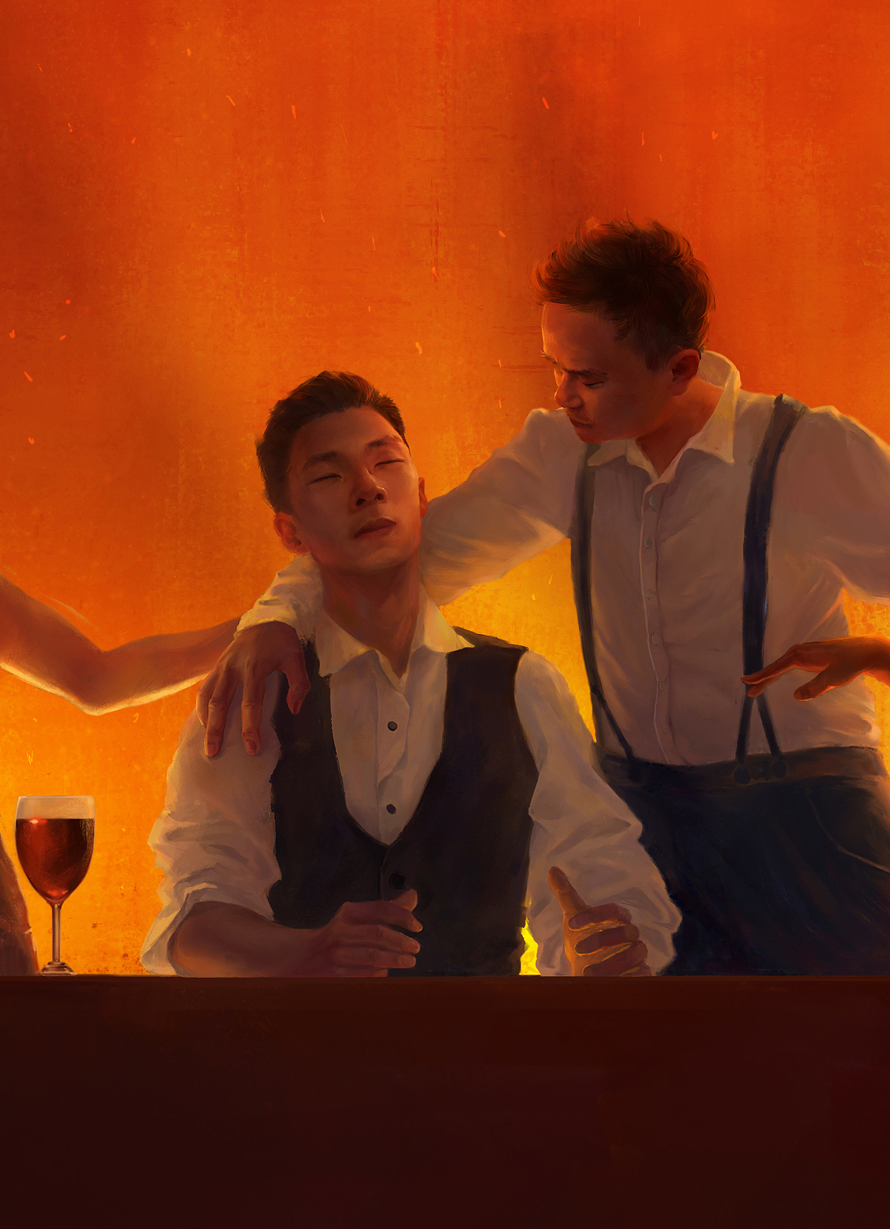 浸入式戏剧《不眠之夜》亚洲驻演五周年纪念海报（图ZMzAyMTgyOTEy） - 商业插画 - 站酷设计师构高创意GoGao原创素材 - 站酷ZCOOL