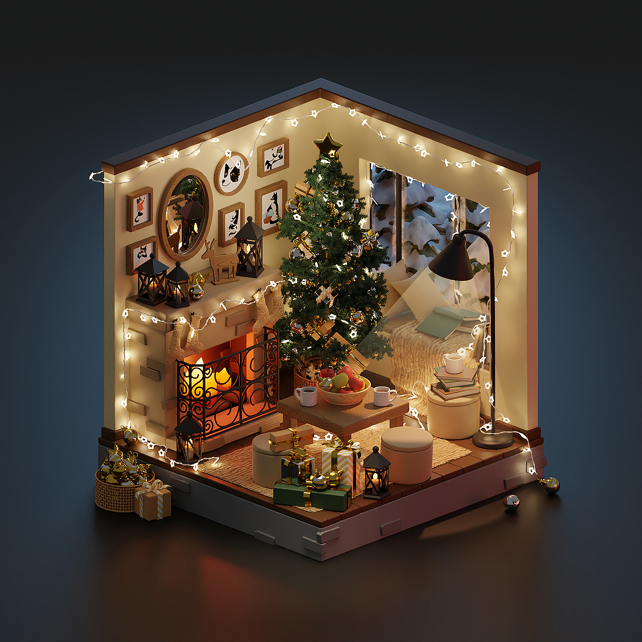 ☃ Merry Christmas 2022 in Blender ☃