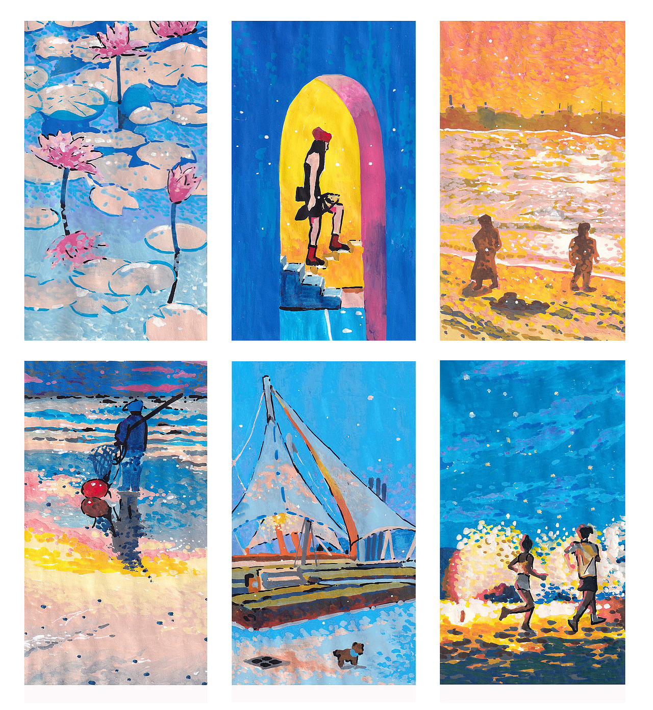 丙烯色彩练习（图ZMzI5MDc4MDIw） - 创作习作 - 站酷设计师Yugina_Xiao原创素材 - 站酷ZCOOL