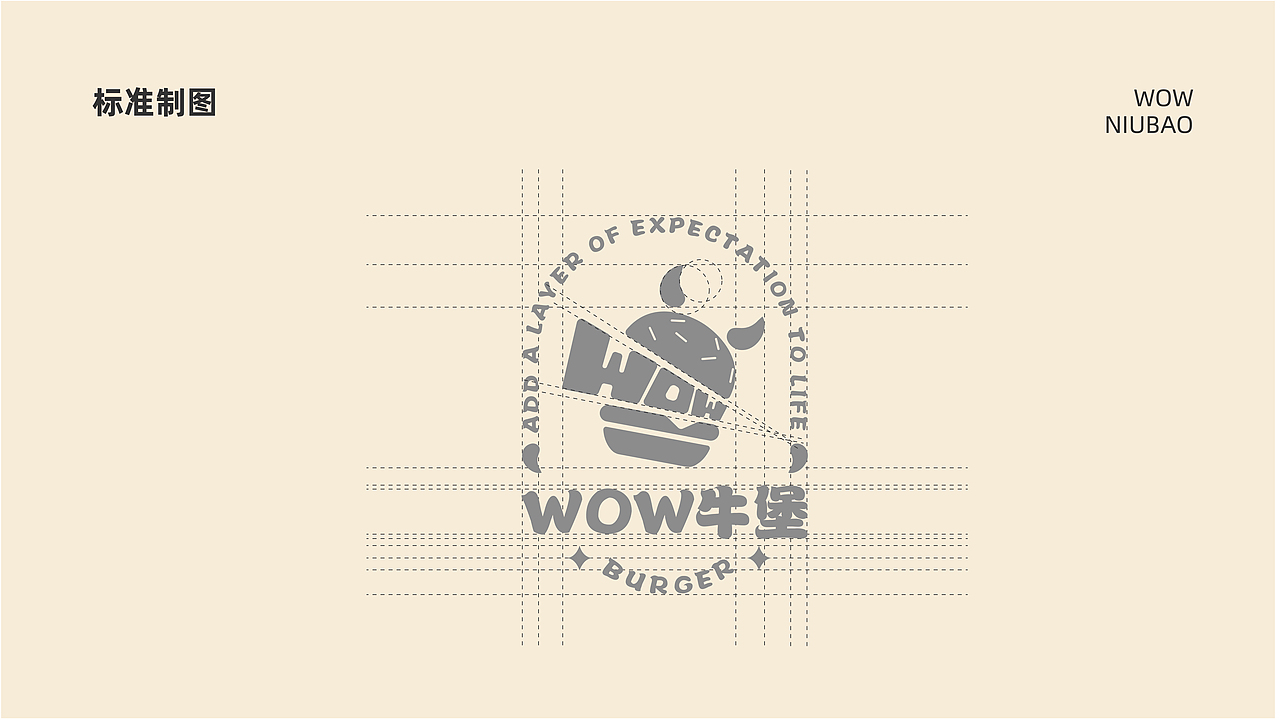 汉堡品牌提案设计丨wow牛堡丨美式汉堡（图ZMzcwNDQxNzQ4） - 品牌 - 站酷设计师花百百原创素材 - 站酷ZCOOL