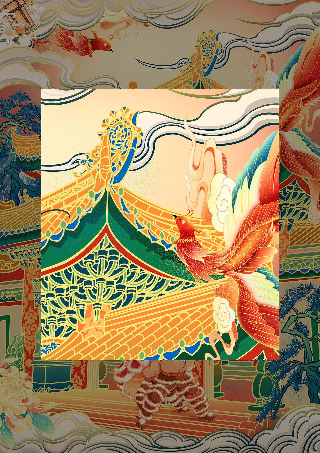 城隍庙/主题插画（图ZMzQ0NjA3NDUy） - 商业插画 - 站酷设计师ITND原创素材 - 站酷ZCOOL