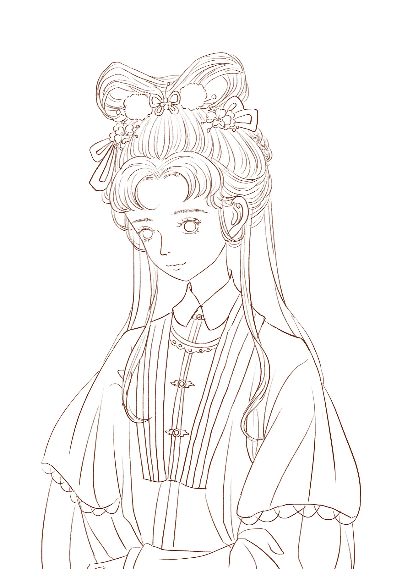 水彩 古风美人/少年