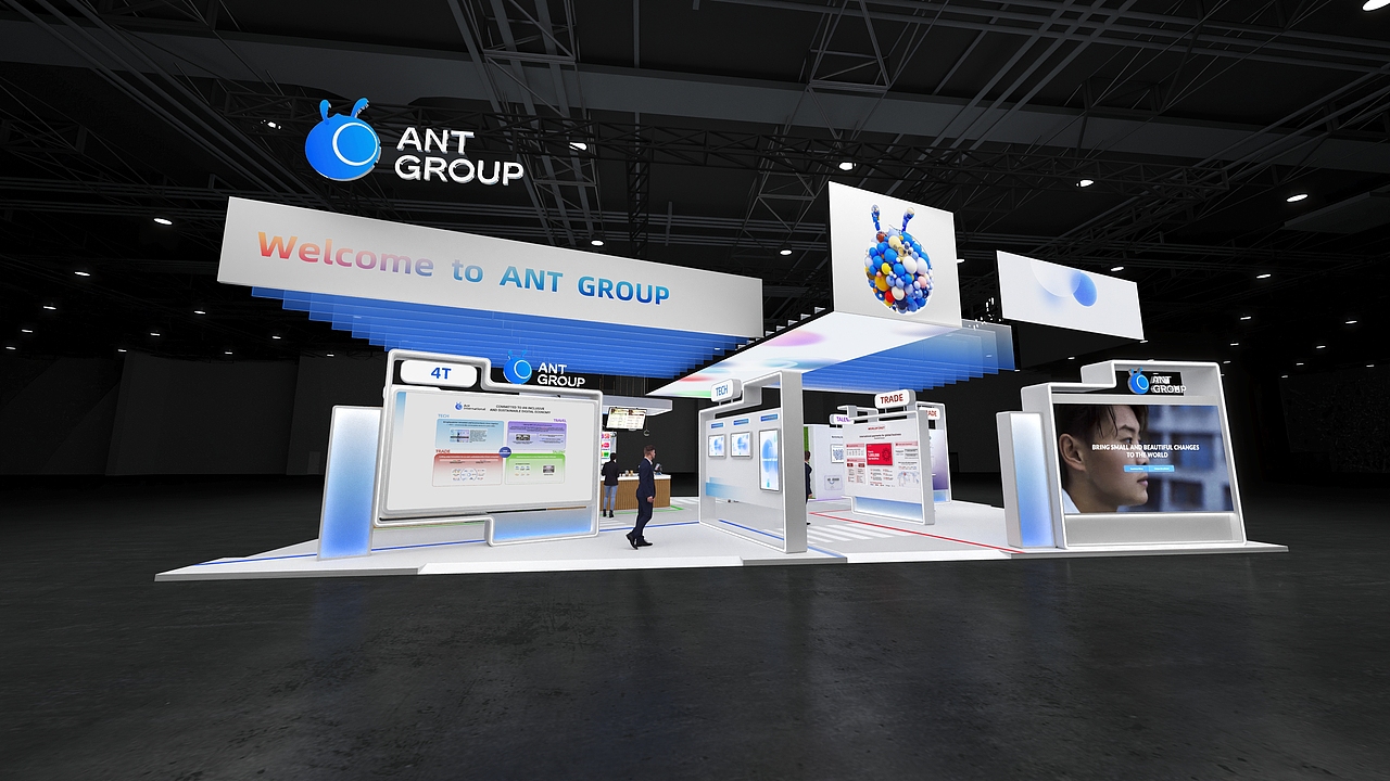 新加坡SFF螞蟻金融數(shù)字展展臺預演（圖ZMzY4NzQzOTI4） - 動畫/影視 - 站酷設計師瘋人院設計工作室原創(chuàng)素材 - 站酷ZCOOL