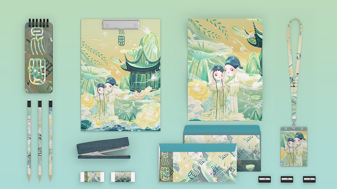 非遗文化兔——昆曲（图ZMzAzMDY4MjQ4） - 商业插画 - 站酷设计师茶生菜Scai原创素材 - 站酷ZCOOL