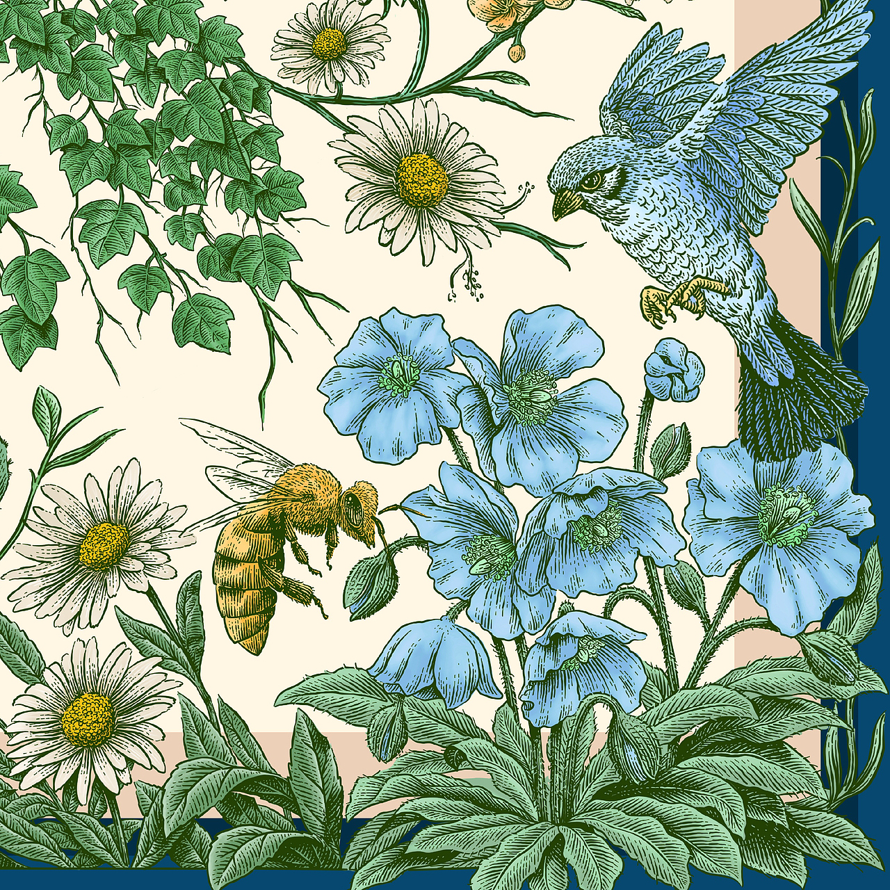 丝巾插画|坚韧主题丝巾（图ZMzQ4NTA2MjQ0） - 商业插画 - 站酷设计师花椒的Alex原创素材 - 站酷ZCOOL