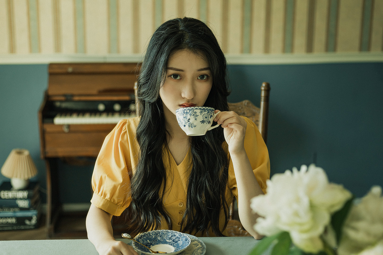 复古感少女写真