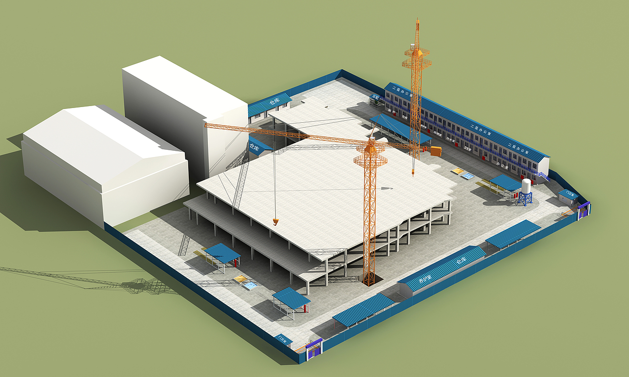 项目施工进度效果图表现