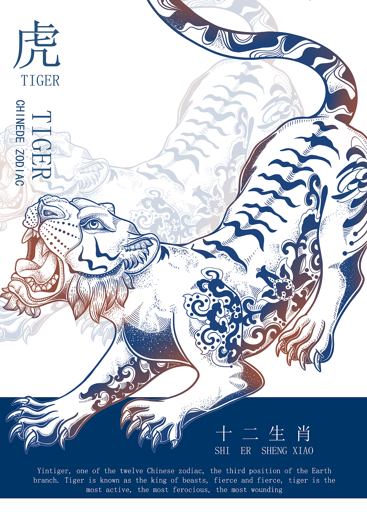 十二生肖系列国潮插画