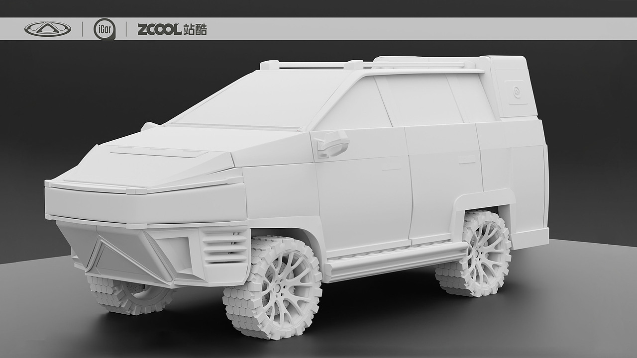iCar纯电硬派S56新车外观设计