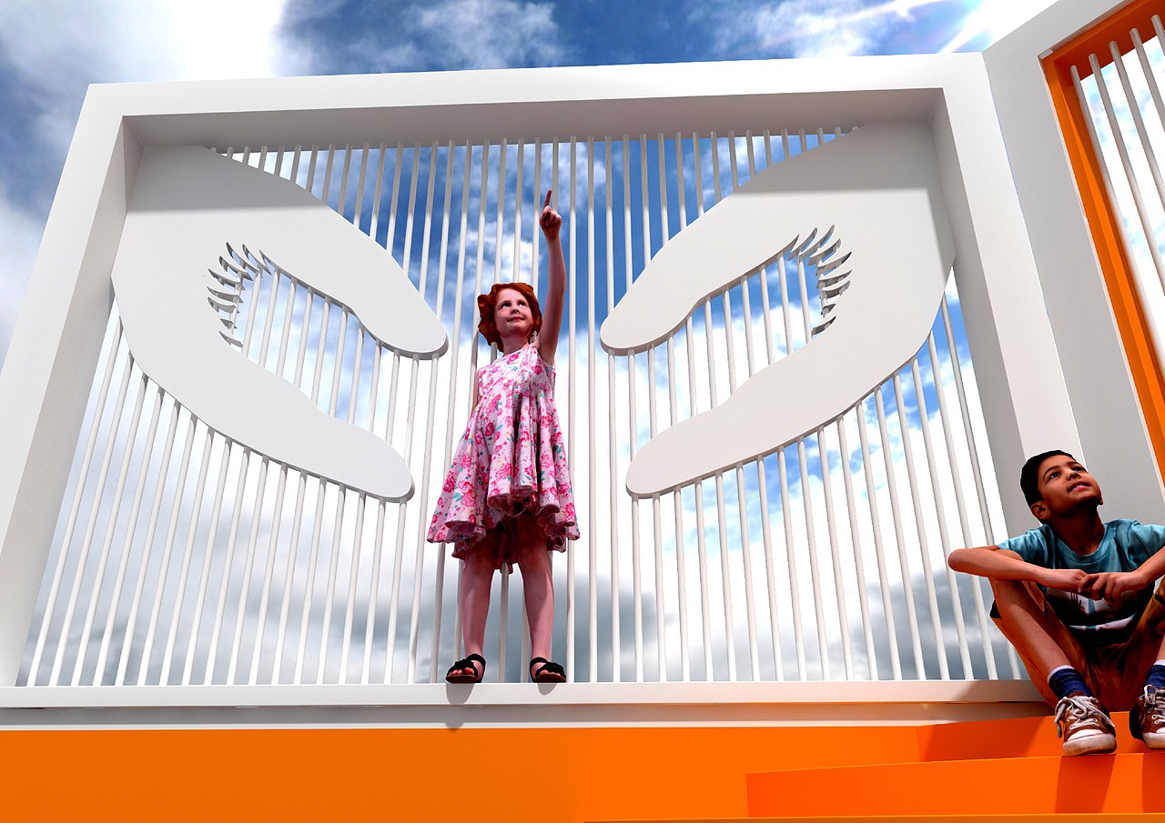 岗头创建文明城市雕塑设计