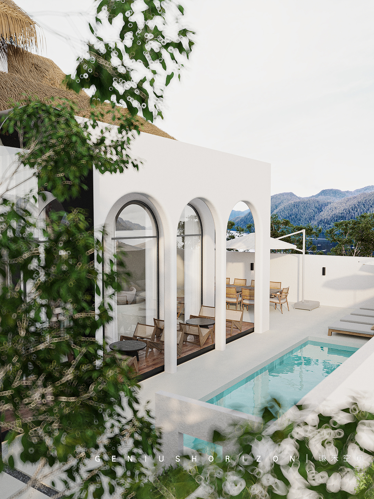 谦禾空间设计 隐山视觉 | 侘寂民宿设计