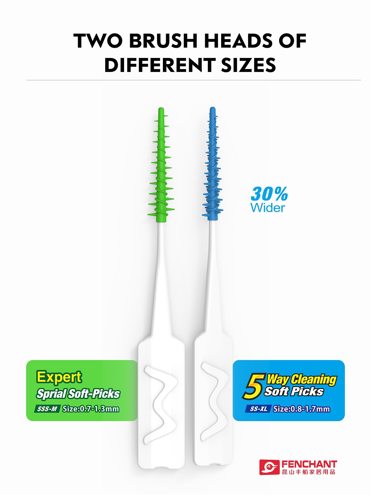 硅胶牙间刷 软胶牙间刷 软式牙间刷 spiral softpicks