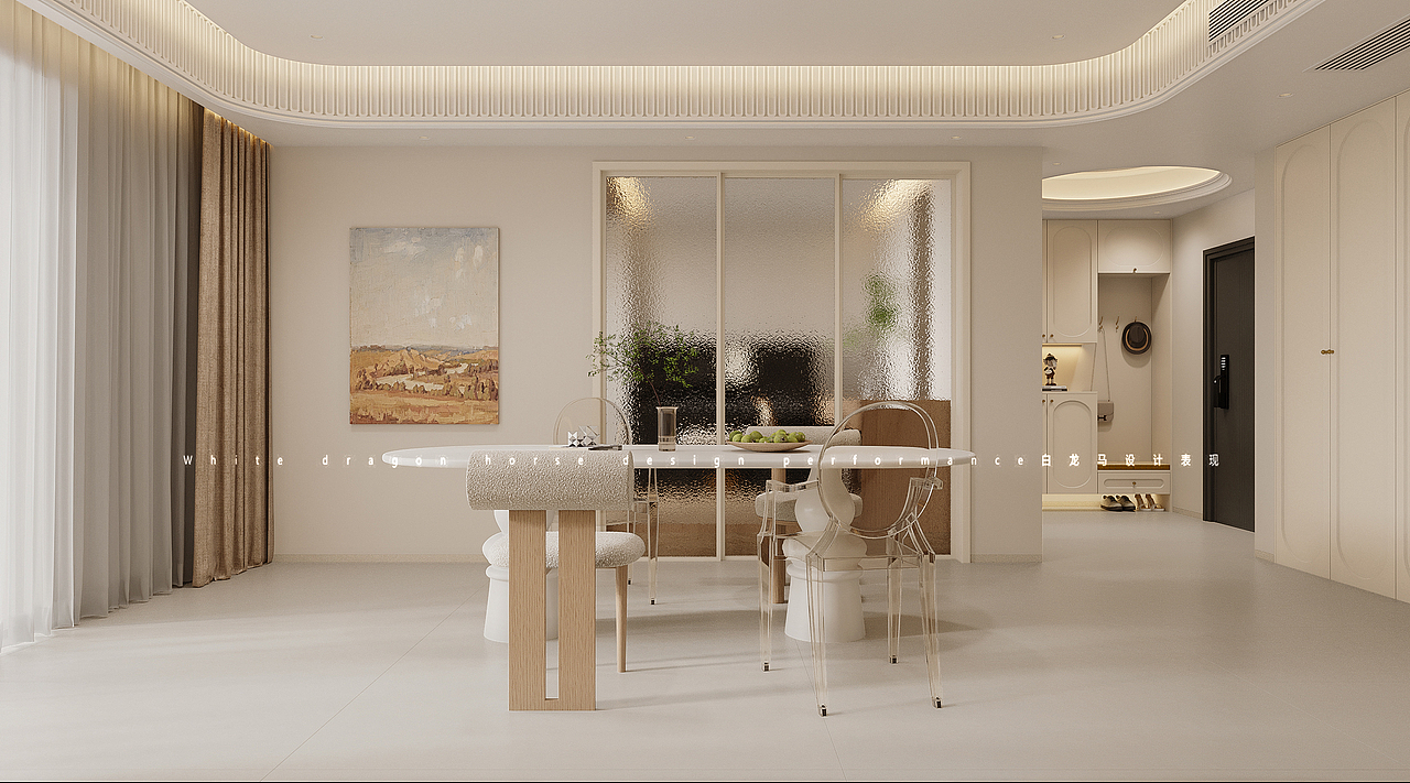 现代风格-白龙马效果图