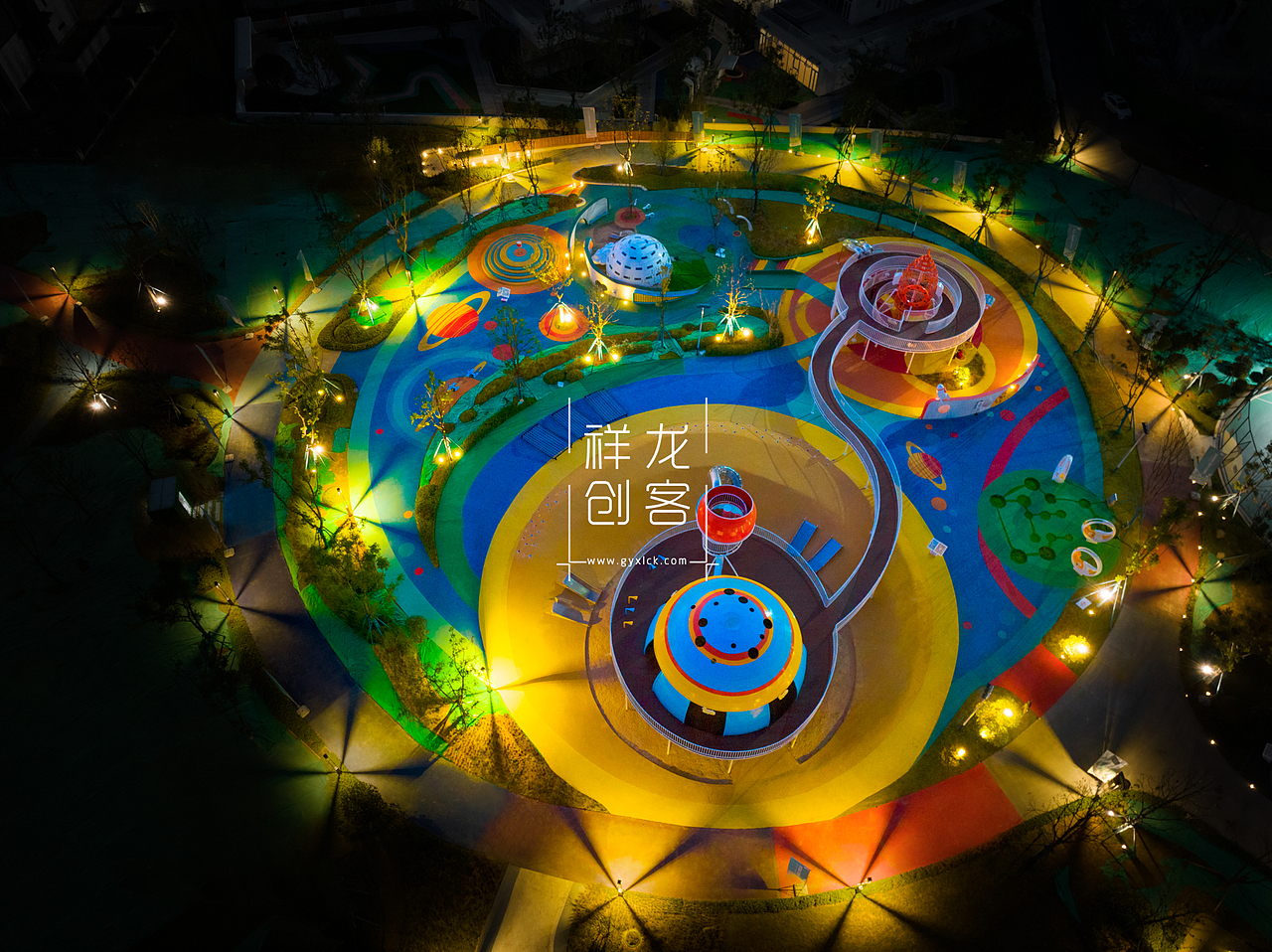 园林实景|中铁阅山湖无动力乐园建筑空间摄影