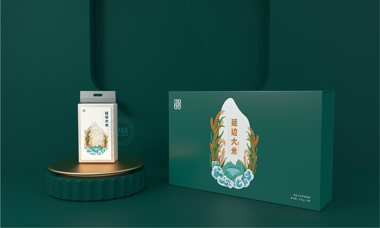 延川大米｜盘锦大米｜包装设计×中廷品牌设计（图ZMzM1MjU4NzQ4） - 包装 - 站酷设计师中廷品牌设计原创素材 - 站酷ZCOOL