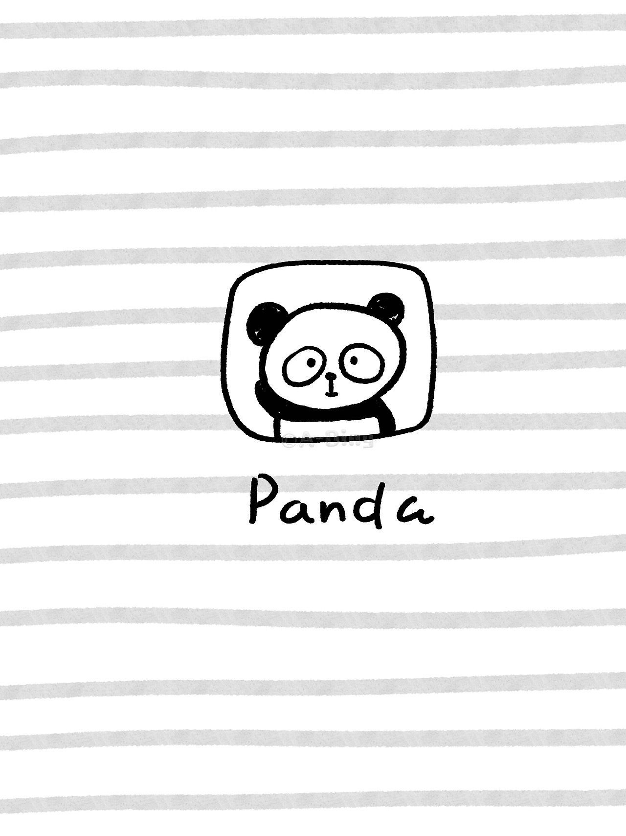 黑白手帐素材-📸来拍个照鸭-简笔画小动物（图ZMzcwMjA2MTQ4） - 创作习作 - 站酷设计师绿瓷叮叮原创素材 - 站酷ZCOOL