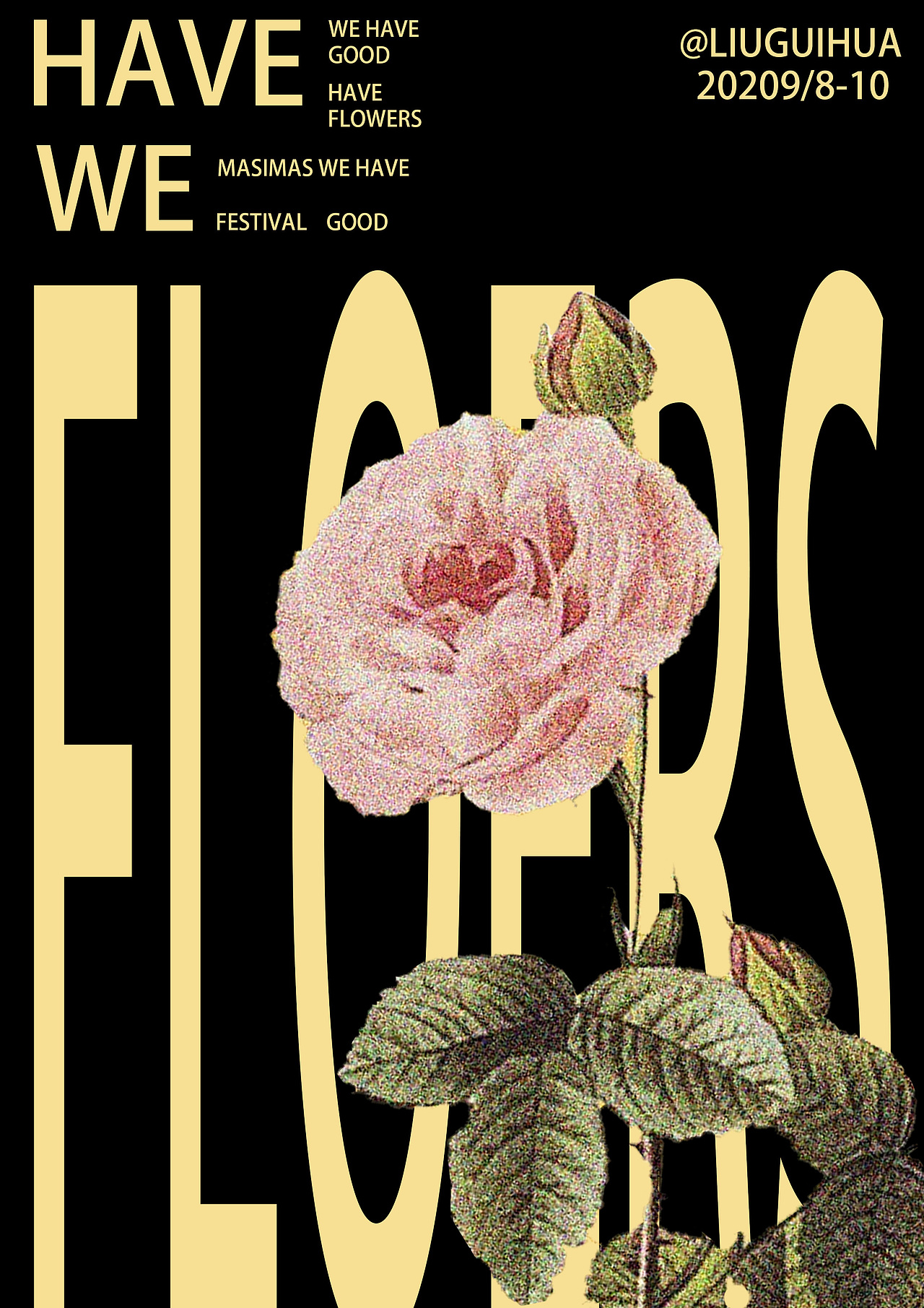 【复古玫瑰】花店海报练习（图ZMzIzMzc4NjA0） - 海报 - 站酷设计师花酱GH_HJGH原创素材 - 站酷ZCOOL